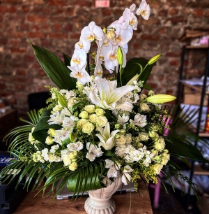 Beyazın Büyüsü Özel Tasarım Orkide Aranjman